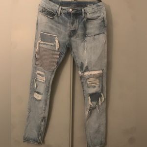 Patch work denim